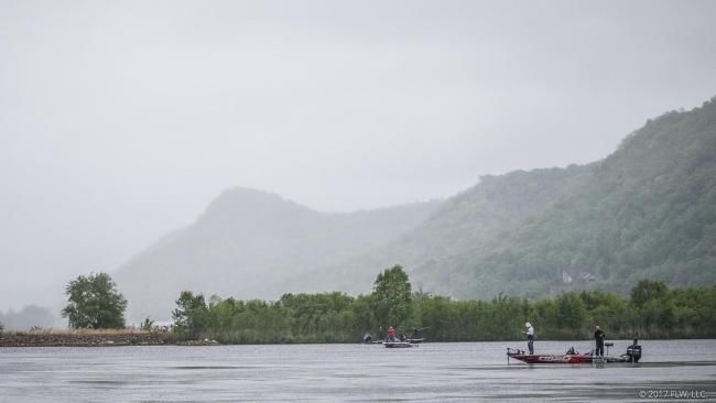 FLW Tour event on the Mississippi River
